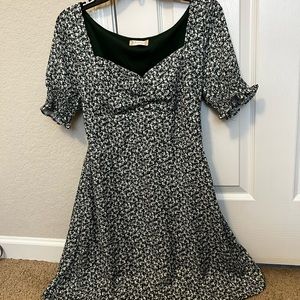 19. Altar’d state floral green dress